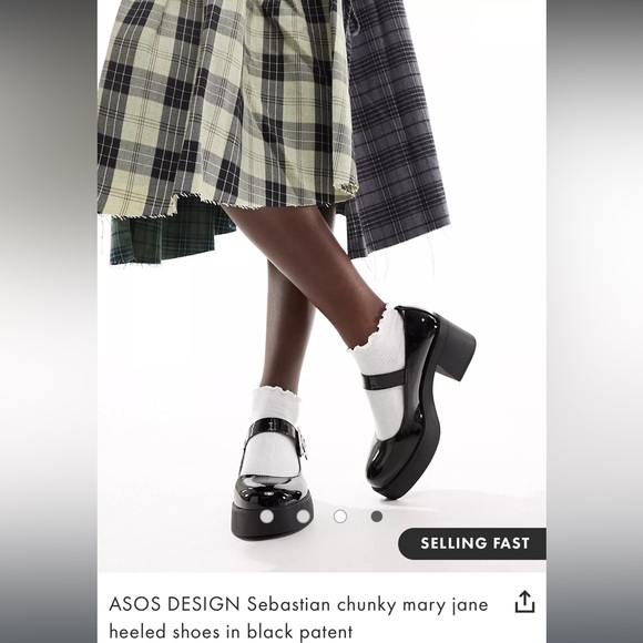 ASOS DESIGN Sebastian chunky mary jane heeled shoes - Picture 11 of 12